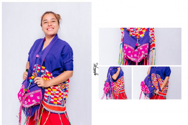 ผลงานการถ่ายรูปแฟชั่นในสตูแม่สอด ชุดกะเหรี่ยง