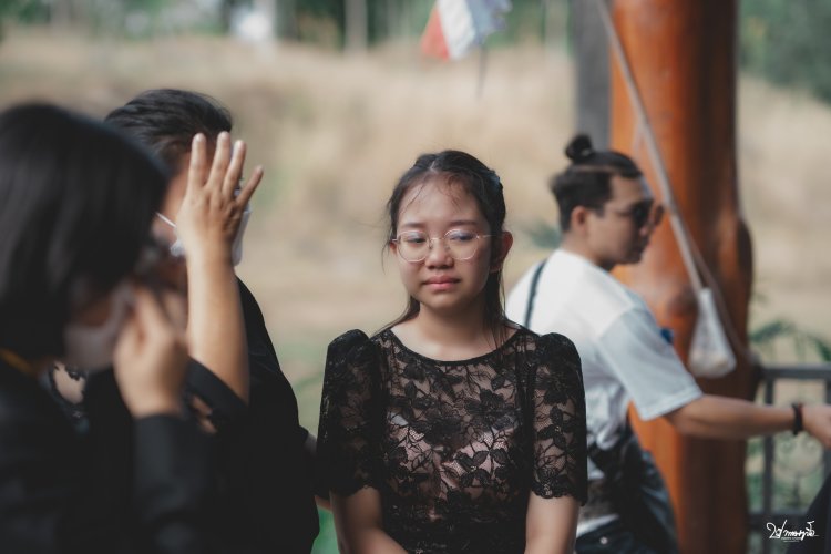 ภาพบรรยกาศพิธีไว้อาลัยให้ "คุณพรชัย ทวีศักดิ์"  รับถ่ายภาพงานศพ แม่สอด