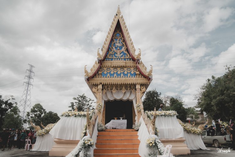 ภาพบรรยกาศพิธีไว้อาลัยให้ "คุณพรชัย ทวีศักดิ์"  รับถ่ายภาพงานศพ แม่สอด