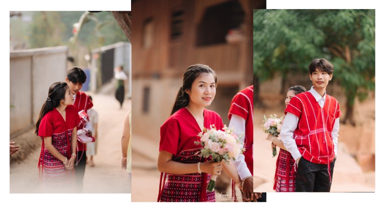 ปากาญอสตูดิโอ ช่างภาพกะเหรี่ยง ช่างภาพปว่าเกอญอ พรีเว็ดดิ้ง  เสื้อกะเหรี่ยง แต่งงาน แต่งงาน