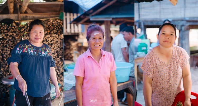 ญาติพี่น้องในงานแต่ง แม่บ้าน แม่ครัว