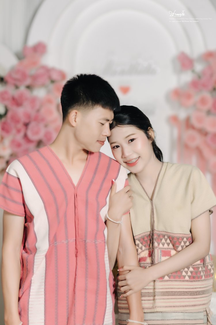 ถ่ายภาพงานแต่งกะเหรี่ยง เจ้าบ่าวหล่อ เจ้าสาวสวย